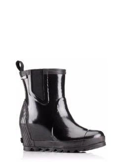 Sorel Women's Joan Rain Wedge Chelsea Gloss Boot