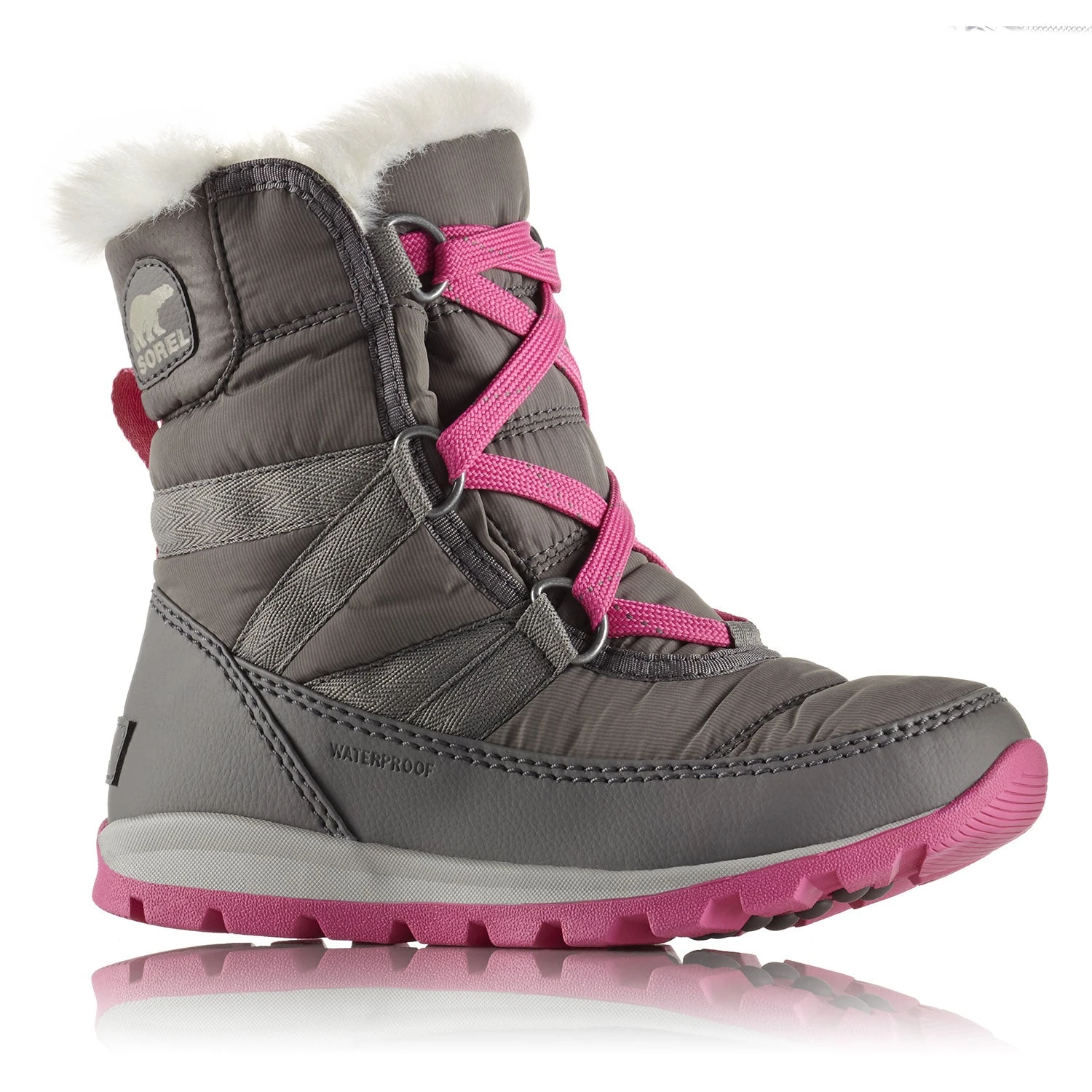 Sorel Big Kid's Whitney Short Lace Waterproof Boots -25F/-32C|-|Bottes Imperméables à Lacets Whitney Grand Enfant -25F/-32C - Image 2