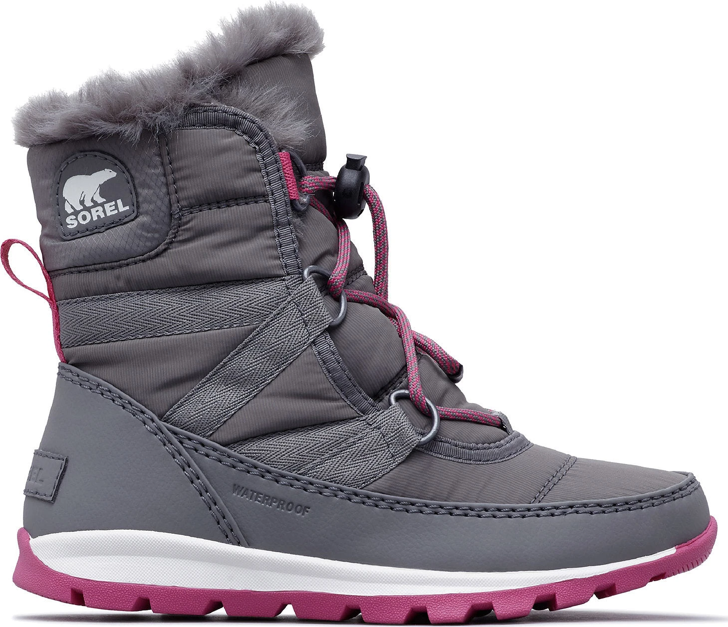 Sorel Big Kid's Whitney Short Lace Waterproof Boots -25F/-32C|-|Bottes Imperméables à Lacets Whitney Grand Enfant -25F/-32C